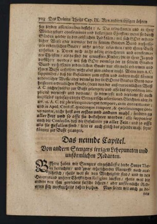 Das neunde Capitel.