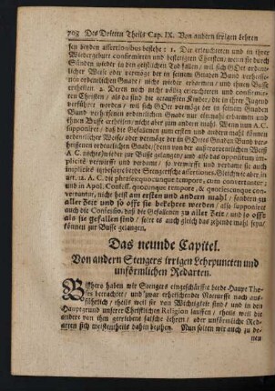 Das neunde Capitel.