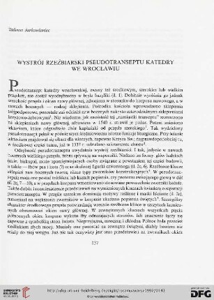 36: Wystrój rzeźbiarski pseudotranseptu katedry we Wrocławiu
