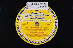 Die Walküre : Winterstürme wichen dem Wonnemond. Schlussduett d. 1. Akts, I. Teil / [Musik und Text: Richard] Wagner