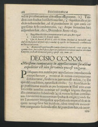 Decisio CCXXXI. - CCXL.