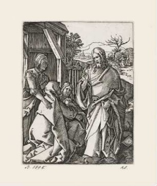 Abschied Christi von Maria, Blatt 6 der Folge "Passion Christi"