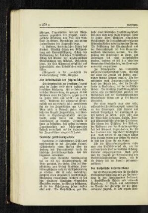 ¬Zur¬ Kriminalität der Jugendlichen