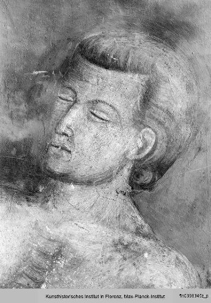 Biblische und hagiographische Szenen, Fabeln, Jagd-, Kampf- und Monatsdarstellungen (v. d. Rest. 1978/79) : Erschaffung Evas