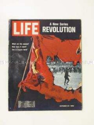 US-Magazins "LIFE" mit dem Start einer neuen Serie über Revolutionen in der Geschichte