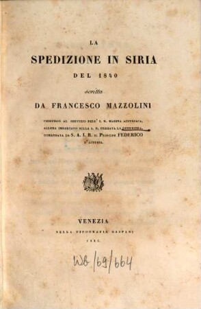 La spedizione in Siria del 1840