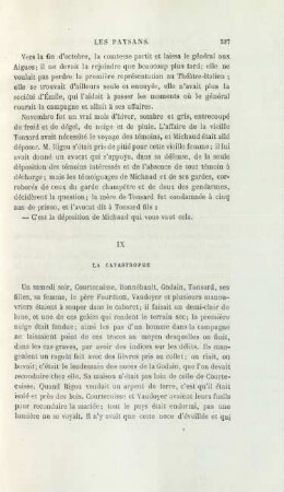 IX. La catastrophe
