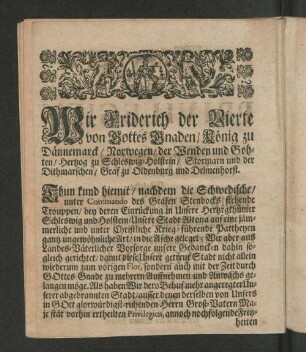 [Abdruck Derer Privilegien und Freyheiten/ ...]