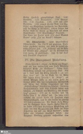IV. Die Burgwart Ritteburg