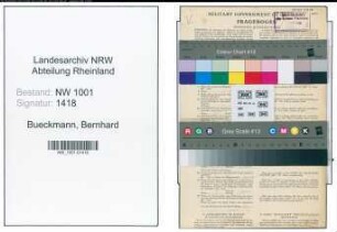 Entnazifizierung Bernhard Bueckmann, geb. 10.02.1887 (Landwirt)