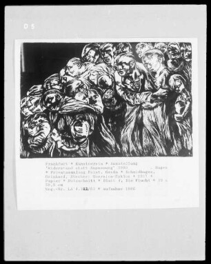 Guernica-Zyklus — Blatt 4, Die Flucht