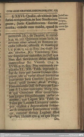 §. XXVI. Juris Consultorum Scripta, Antiquitatem spirantia