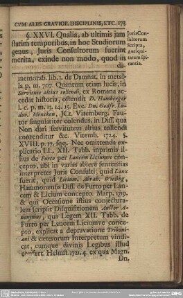§. XXVI. Juris Consultorum Scripta, Antiquitatem spirantia
