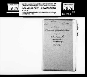 Gewerbestatistik des Oberamts [nach dem Kataster von 1829]