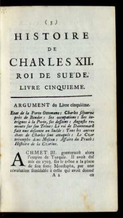 Livre Cinquieme
