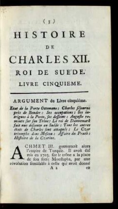 Livre Cinquieme