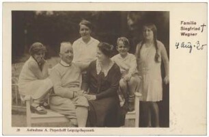 Reproduktion einer Photographie von Siegfried Wagner (1869-1930)