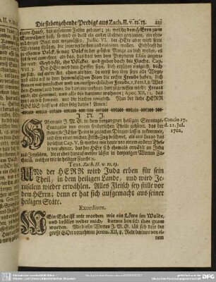 Die siebenzehende Predigt aus Zach. II. v. 12. 13.