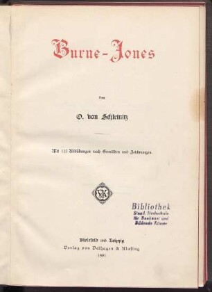 Burne-Jones : mit 113 Abbildungen nach Gemälden und Zeichnungen