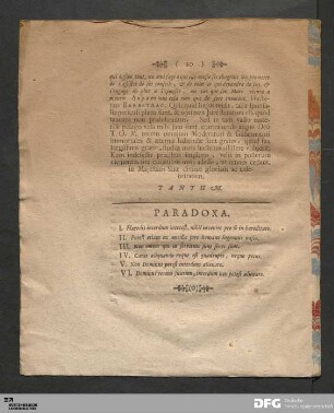 Paradoxa.