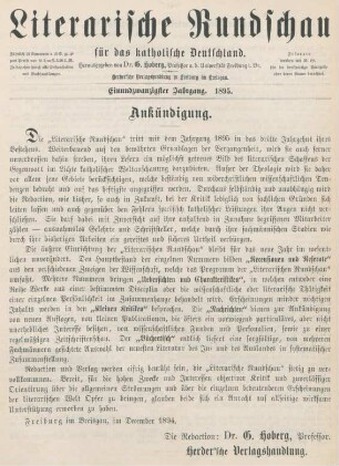 Ankündigung