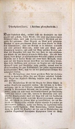 Kurze Übersicht der Wirkungen homöopathischer Arzneien auf den menschlichen Körper, mit Hinweisung auf deren Anwendung in verschiedenen Krankheits-Formen, 1