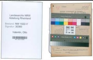 Entnazifizierung Otto Valentin , geb. 25.06.1894 (Schlosser)