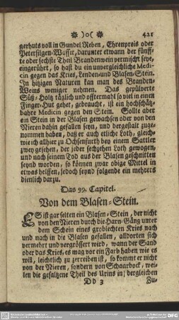 Das 99. Capitel. Von dem Blasen-Stein
