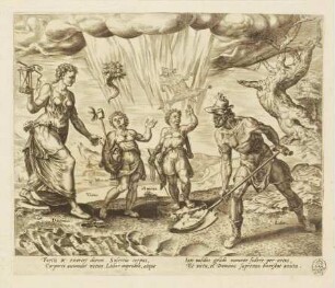 Gott gibt dem fleißigen Arbeiter Nahrung und Kleidung, Blatt 4 aus der Folge "Der Lohn von Arbeit und Fleiß"