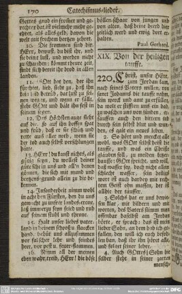XIX. Von der heiligen tauffe