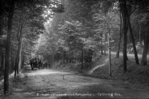 Abzweig der Satzunger Straße in Richtung Reitzenhain : re. die Straße nach Satzung