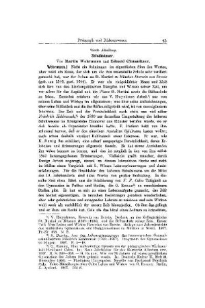 Einzelne pädagogische Richtungen, Pädagogen und Schulmänner : vierte Abteilung (Schulmänner) ; [Pädagogik und Bildungswesen]