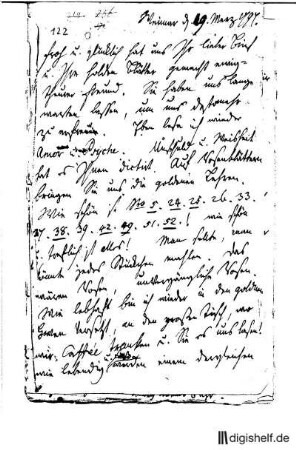 122: Brief von Caroline Herder an Johann Wilhelm Ludwig Gleim : Carolina (genannt Caroline) Maria Herder