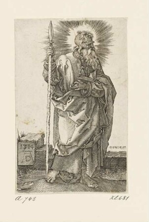 Apostel Thomas, Blatt 3 der Folge "Fünf Apostel"