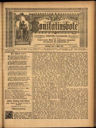 Erste Ausgabe vom Sonntag, den 03. April 1910.