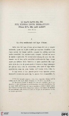 41: Lo scavo fatto nel 1841 nel ninfeo detto Bergantino sulla riva del Lago Albano