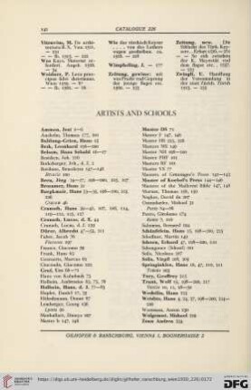 Artists and schools