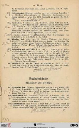 Bucheinbände: Buntpapier und Beschläg (Nr. 897-916)
