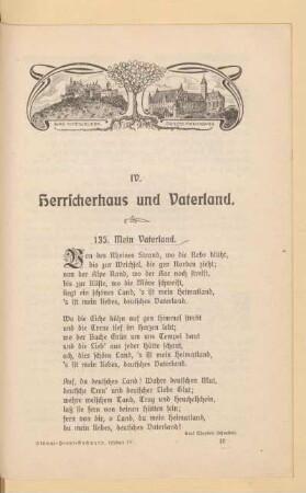 IV. Herrscherhaus und Vaterland
