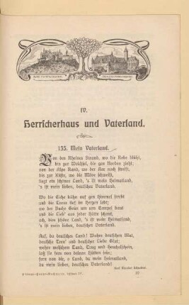 IV. Herrscherhaus und Vaterland