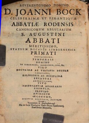 Theses de locis theologicis iuxta inconcussa et tutissima dogmata angelici et quinti ecclesiae doctoris S. Thomae Aquinatis