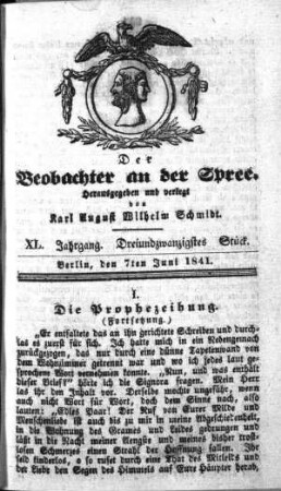 23. Stueck, 7. Juni 1841