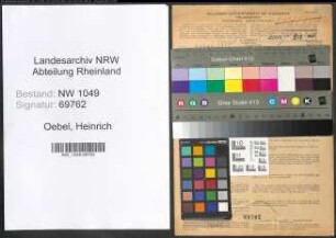 Entnazifizierung Heinrich Oebel , geb. 11.08.1898 (Sekretaer)