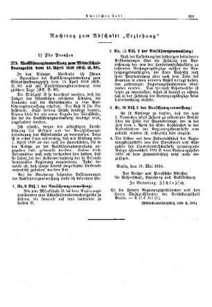 Ausführungsanweisung zum Mittelschulfinanzgesetz vom 13. April 1938 (GS. S. 59) : [Nachtrag zum Abschnitt "Erziehung"] ; [Für Preußen] ; [Amtliche Erlasse] ; [Amtlicher Teil]
