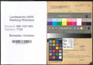 Entnazifizierung Christian Schneider , geb. 07.01.1905 (Strassenmeister)