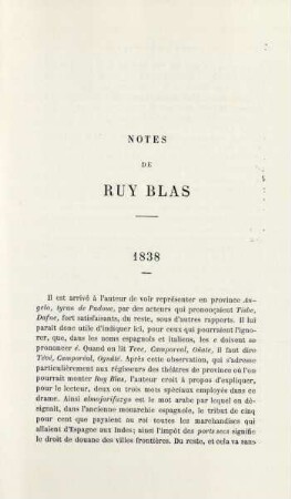 Notes de Ruy Blas