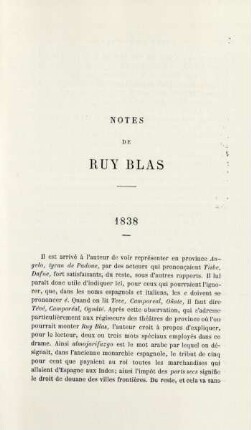Notes de Ruy Blas