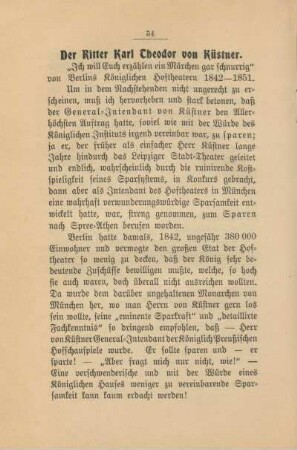 Der Ritter Karl Theodor von Küstner
