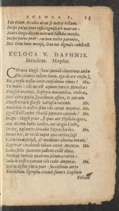Ecloga V. Daphnis.
