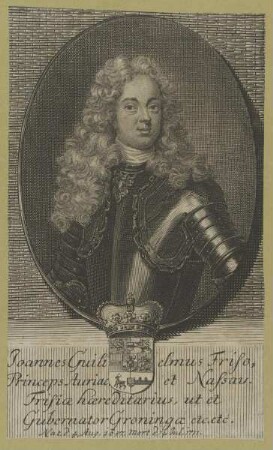 Bildnis des Ioannes Gulihelmus Friso, Fürst von Nassau
